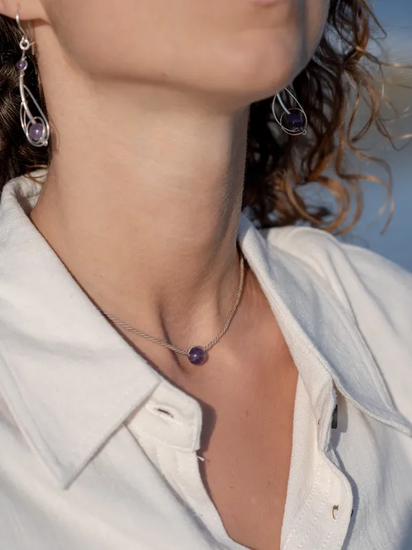 Collar Eje – Amatista