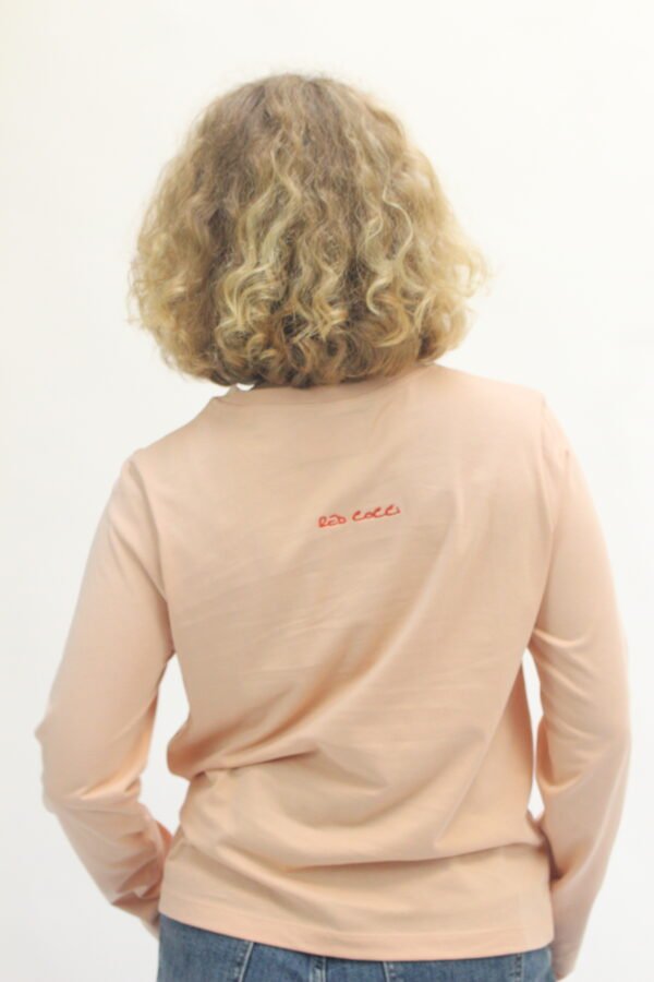 Camiseta Larga Esencial Melocotón - Imagen 2