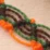 Naranja Marrón Verde